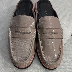Donald J. Pliner Taupe Mules